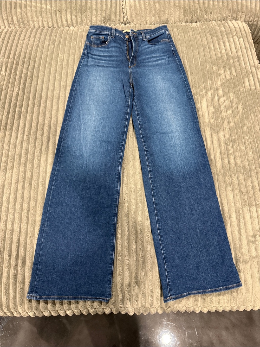Joe's Jeans Wide Leg Flare in Classic Blue Wash